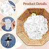 4 Sheets 11.6x8.2 Inch Stick and Stitch Embroidery Patterns DIY-WH0455-146-3