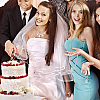 Acrylic Imitation Pearl Round Beaded Wedding Cake Pull AJEW-AB00081-5