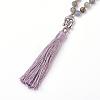 Tassel Pendant Necklaces NJEW-P191-A04-2