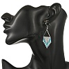 Glass Dangle Earrings EJEW-MZ00813-4