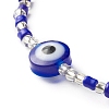 Evil Eye Resin Beads Bracelets Set for Women Girl BJEW-JB06747-01-5