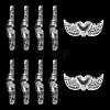 12Pcs Transparent Acrylic Beads TACR-TA0001-77B-4