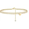 Heart Brass with Crystal Rhinestone Anklets FS-WGC43DA-26-1