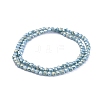 Electroplate Glass Beads Strands EGLA-J149-A-6mm-FR08-2