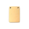 Ion Plating(IP) 304 Stainless Steel Stamping Blank Tag Charms STAS-K270-37G-1