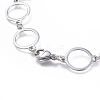 Handmade 304 Stainless Steel Link Chain Bracelets BJEW-K118-03P-2