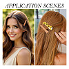 8Pcs 4 Colors Polyester Alligator Hair Clips PHAR-TADJ0001-02-7