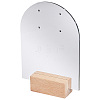 4 Bags Arch Shaped Acrylic Couple Earring Display Stands EDIS-SC0001-15B-1