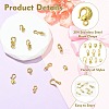 11Pcs 11 Styles 304 Stainless Steel Hook Clasps STAS-CJ0003-39G-3