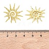 Sun Brass Stud Earrings for Women EJEW-A167-08G-5