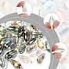 80Pcs 8 Colors Electroplate Transparent Glass Beads EGLA-FS0002-65-2