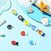 10Pcs 10 Styles Handmade Lampwork Beads LAMP-CJ0002-57-6