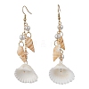 304 Stainless Steel Shell Shape Dangle Earrings EJEW-JE06382-02-2