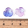 Baking Paint Transparent Glass Bead Caps DGLA-N014-09B-02-3