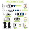 DIY Beaded Keychain Bracelet Making Kit DIY-TA0004-23-58