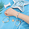5Pcs Ocean Theme Synthetic Turquoise & Shell Beads Bracelet Sets BJEW-CA00001-3
