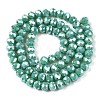 Electroplate Glass Beads Strands X-EGLA-A044-P6mm-B31-3
