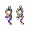 Rainbow Color Alloy Pendants PALLOY-N163-117-NR-2