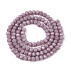 Opaque Solid Color Imitation Jade Glass Beads Strands EGLA-A044-P4mm-D13-2