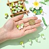 20Pcs 2 Colors Famille Rose Porcelain Beads PORC-CJ0001-15-4