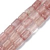 Natural Strawberry Quartz Beads Strands G-C135-G01-01-1