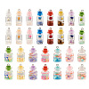 Cheriswelry 60Pcs 15 Style Wish Glass Bottle Pendants CRES-CW0001-08-2