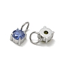 304 Stainless Steel Pave Cubic Zirconia Pendants CU-CBABCF3-04P-2