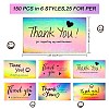 150 Sheets 6 Style Coated Paper Cards DIY-SZ0003-37-2