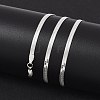 Non-Tarnish 304 Stainless Steel Snake Chain Necklaces NJEW-F195-01B-P-4