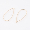 Brass Earring Hooks X-KK-T038-138G-2