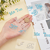 CHGCRAFT 12Pcs 4 Style The Wedding Theme Adhesive Rhinestone Sticker DIY-CA0004-19-3