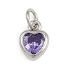 Brass with Cubic Zirconia Pendants KK-A269-67P-2