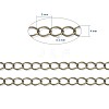 Brass Twisted Chains X-CHC-Q001-5x4mm-AB-3