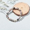 Natural Polychrome Jasper/Picasso Stone/Picasso Jasper Beaded Bracelets BJEW-JB06472-2