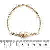 Brass Snake Chains Link Bracelets for Women BJEW-G736-02G-4