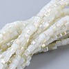 Electroplate Glass Beads Strands EGLA-F121-HR-B01-1