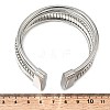 Iron Multi-strand Snake Chain Cuff Bangles for Women BJEW-P390-01C-P-2