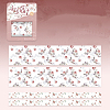 Flower Theme Adhesive Paper Tapes PW-WG5854F-04-1