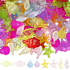 120Pcs 4 Style Transparent Acrylic Pendants TACR-SP0001-30-1