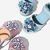 HOBBIESAY 8Pcs 4 Colors Zinc Alloy Crystal Rhinestone Shoe Decorations FIND-HY0002-29-5