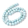 Natural Larimar Beads Strands G-B141-01-8mm-3