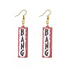 Alloy Acrylic Dangle Earrings FS-WG4D5AE-01-5