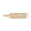Mother's Day Brass Micro Pave Clear Cubic Zirconia Pendants LS-KK-T084-01B-G-1