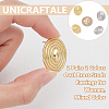 2 Pairs 2 Colors Oval Brass Studs Earrings for Women KK-UN0004-93-4
