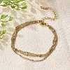 304 Stainless Steel Multi-strand Bracelets BJEW-Q051-02G-B-1