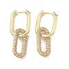 Brass Micro Pave Cubic Zirconia Huggie Hoop Earrings EJEW-G274-09G-02-2
