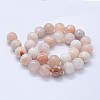 Natural Cherry Blossom Agate Beads Strands G-I206-01-14mm-2