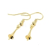 Rack Plating Brass Earring Hooks KK-F839-026G-2