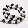 Polished Shell Pearl Bead Strands BSHE-F013-07C-2