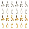 20 Sets 2 Style Alloy Hook and Eye Clasps FIND-YW0007-35-1